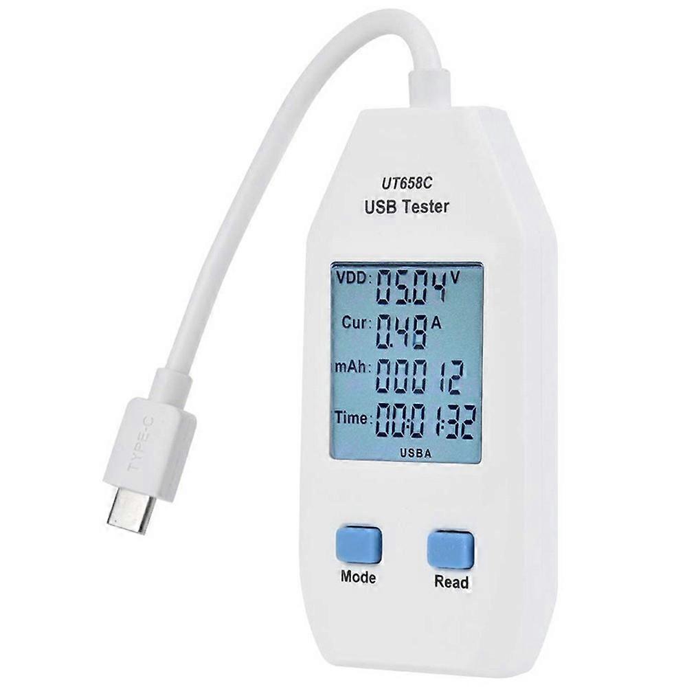 UNI-T UT658C LCD USB Type C Digital Tester Power Voltage Amps Meter Current Testing Tool