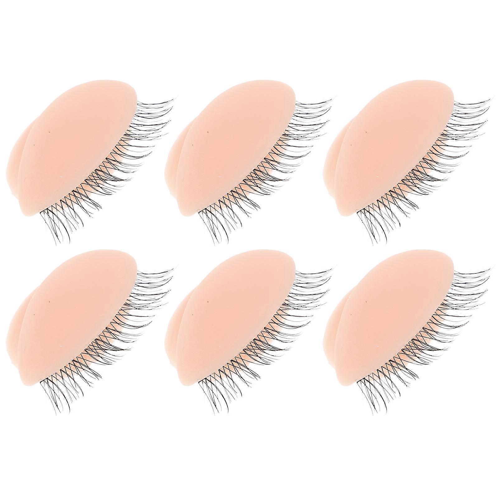 Replacement Eyelids for Lash Extension Practice Silicone Removable 3Pairs