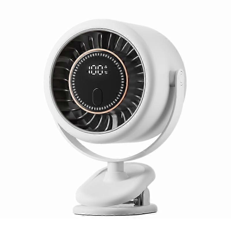 100Speed Portable Clip Fan with Adjustable Airflow, Clamp and WallMount for Home and Office
