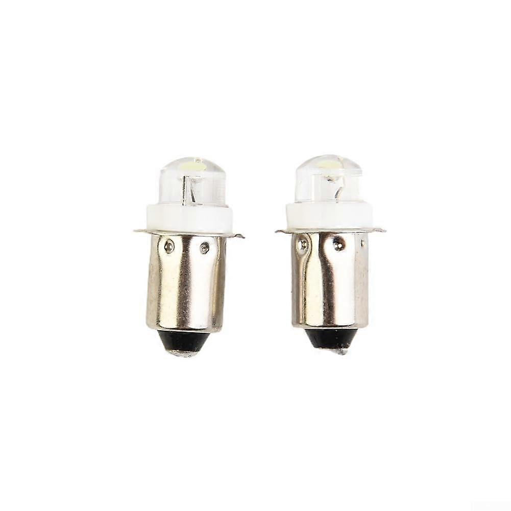 PR2 Base LED Flashlight Bulb 3V 210 Lumens Super Bright Torch Light Replacement 2 Pack