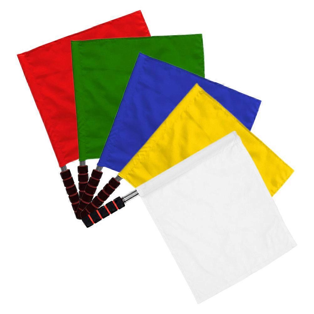 Commanding Referee Flags for Field Events Use 5Pcs Multi-Function Racing Flags