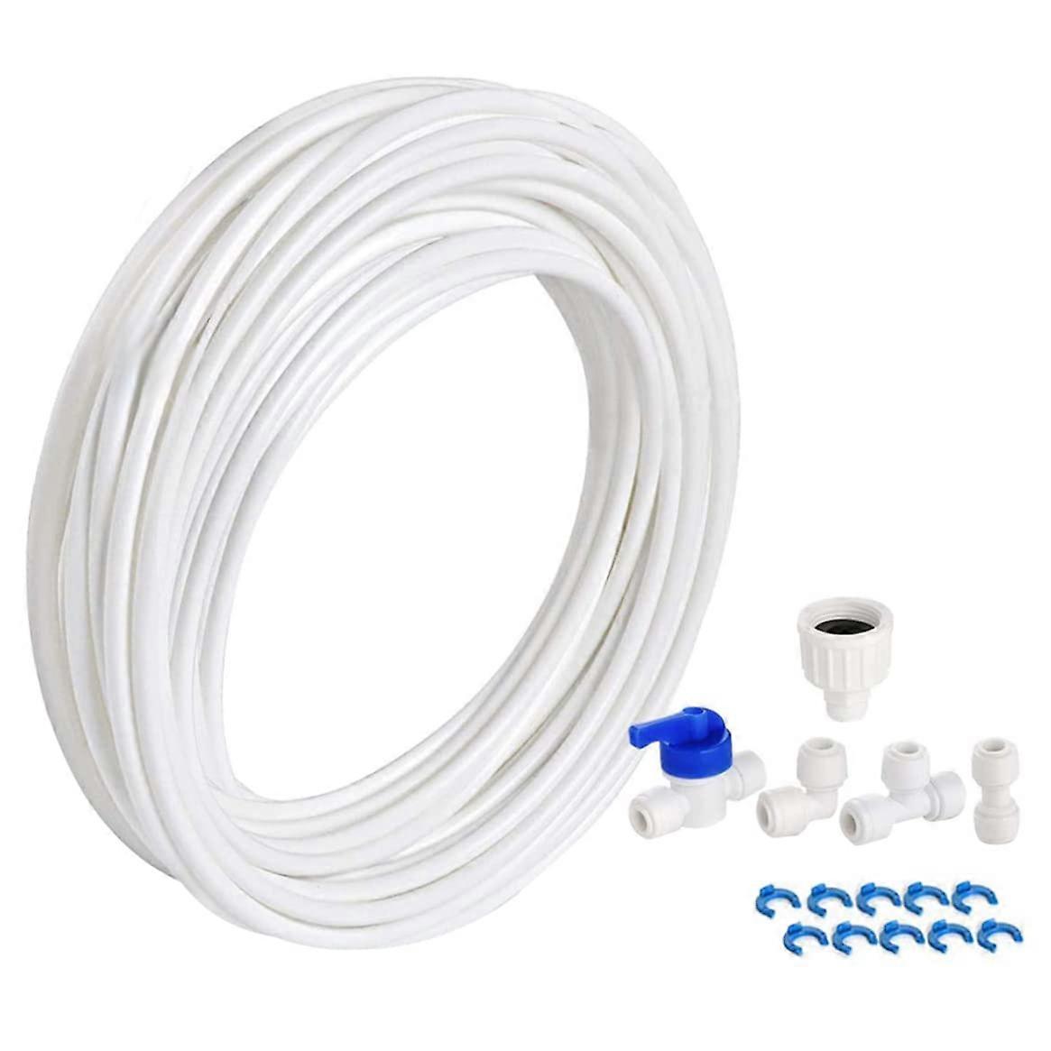 10m Refrigerator Water Supply Line Kit with Quick Install Connector and Corrosion Resistant Design