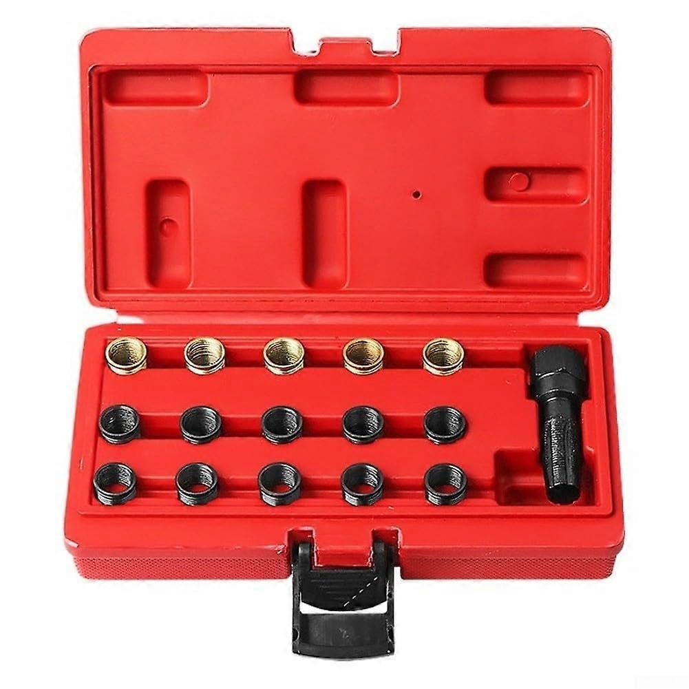 Spark Plug Thread  Kit M14x1.25 M16x1.25 with  Carbon Steel Tap Inserts for Engine Maintenance
