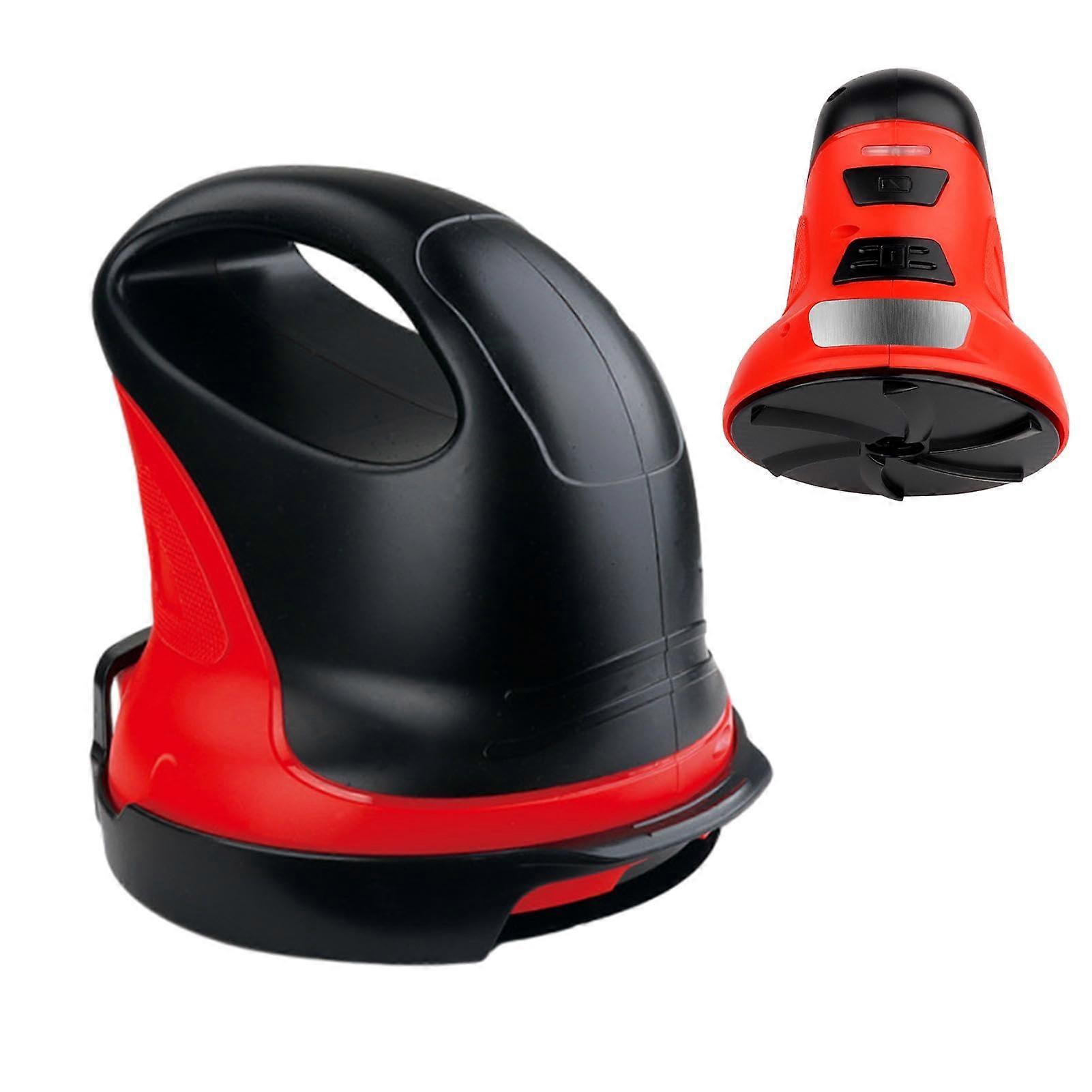 Car Ice Scraper Electric Snow Remover with 3 Removable Heads USB Rechargeable Ergonomic Grip Red