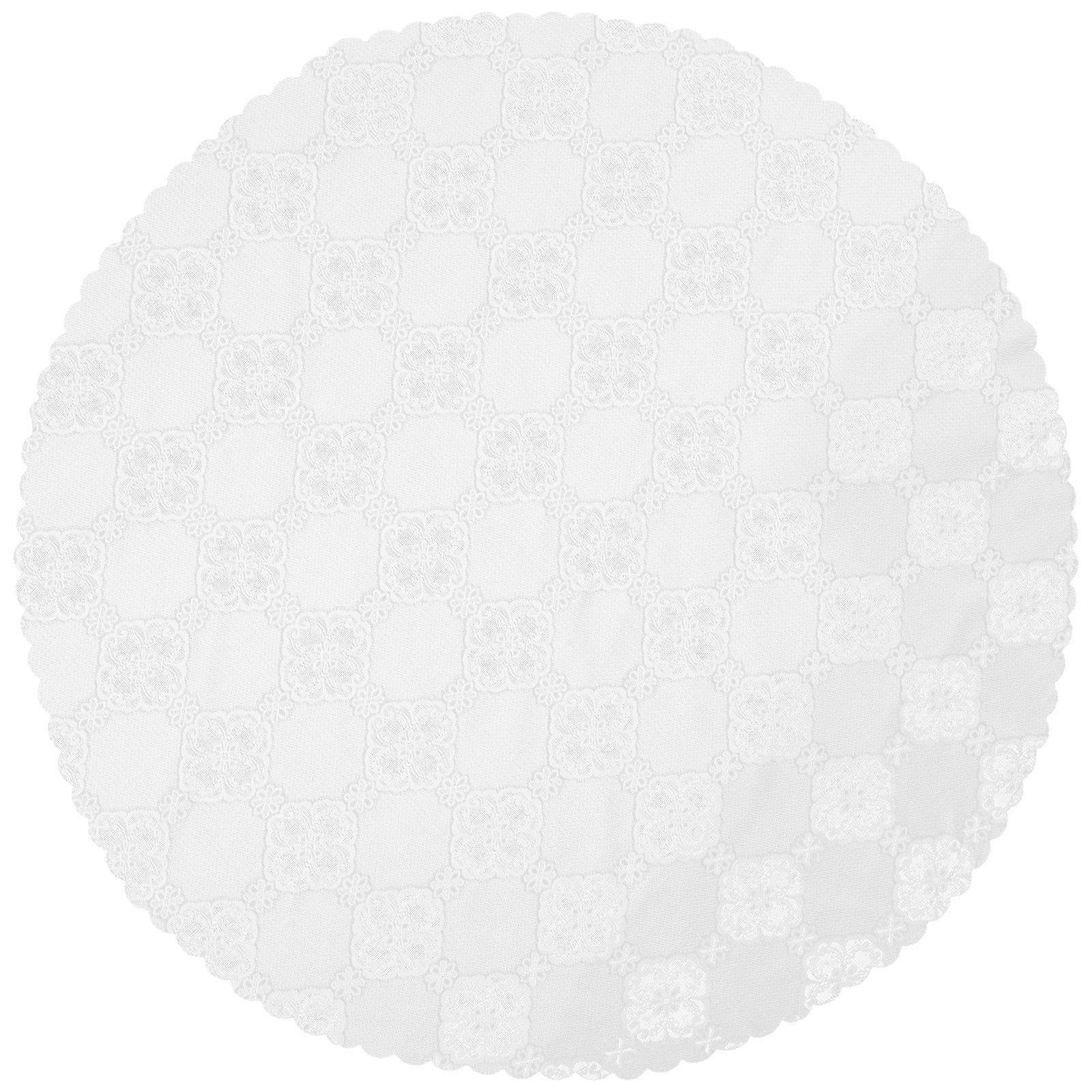 Round Lace Table Cloth Tablecloth for Wedding Reception 4Pcs