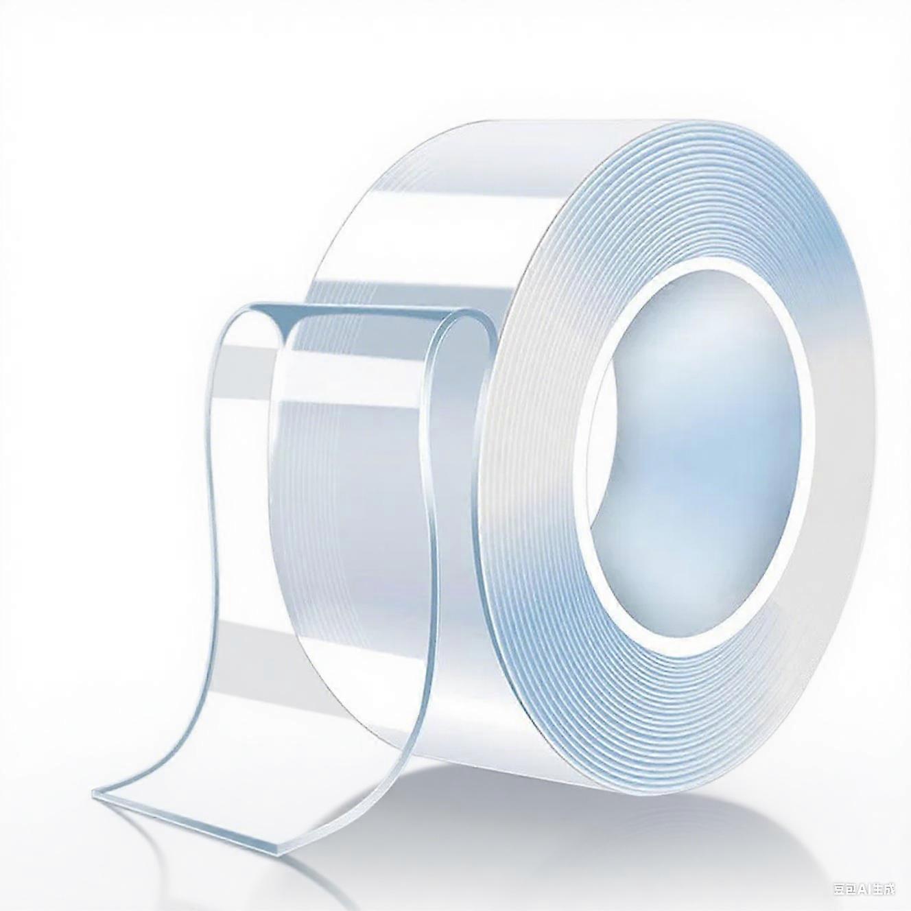 Nano ruban adh��sif Double face 1/3/5m, ruban adh��sif ��tanche sans trace pour salle de bains, cuisine, ��vier, robinet, autocollant en Gel