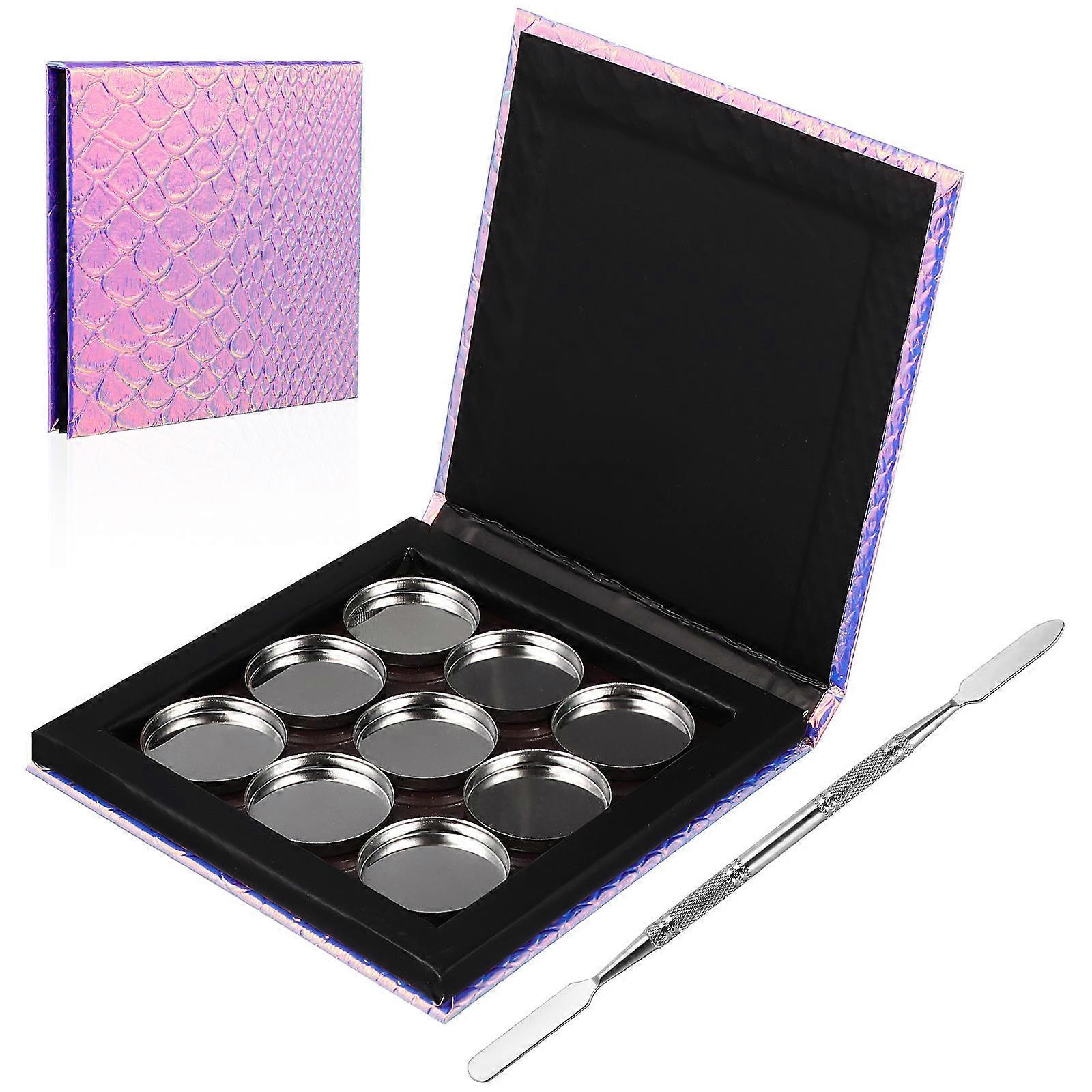Magnetic Eyeshadow Palette Empty Palette for Makeup Use 1Set with Spatula