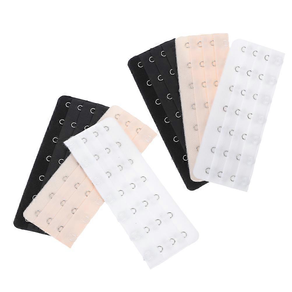 Bra Extenders Plus Size Stainless Steel Bra Strap Extender for Replacement 6Pcs