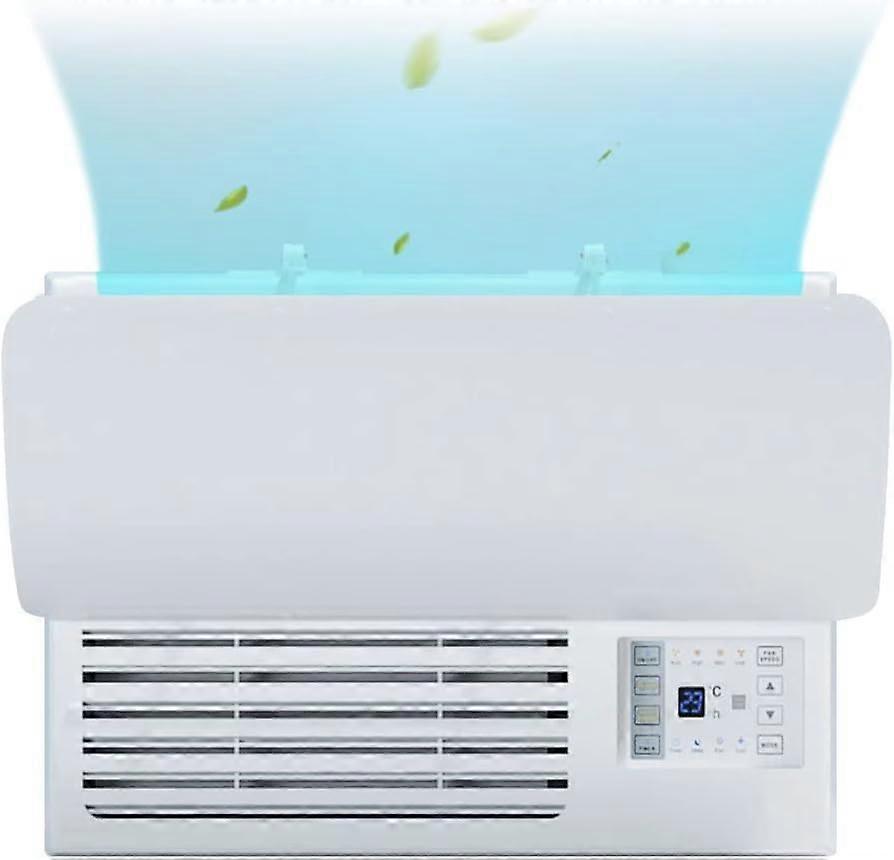 Air Conditioner Deflector Adjustable Wind Direction for Window Units Universal PVC 20.83'x10.63' 2pcs