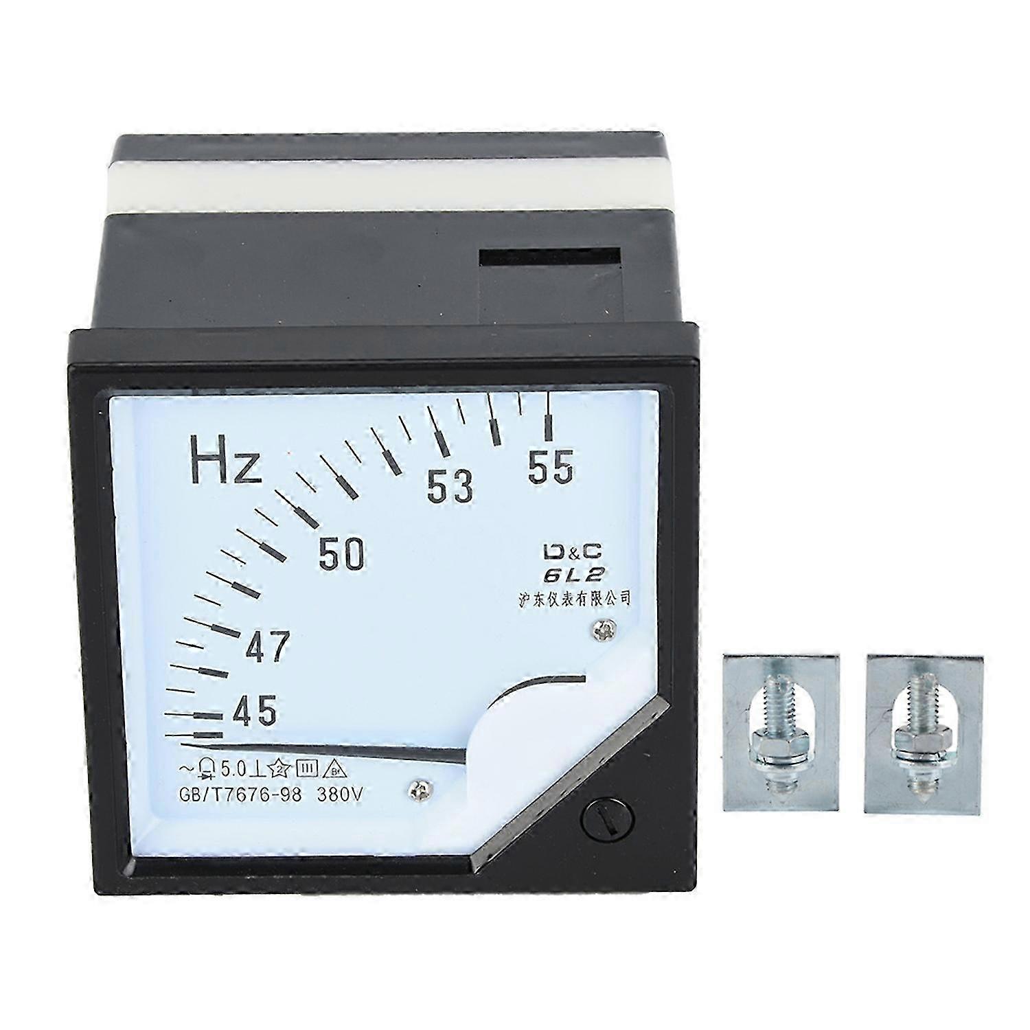 Square Panel Frequency Meter 45-55Hz AC 380V 1.5 High Accuracy Frequency Tester 25-26