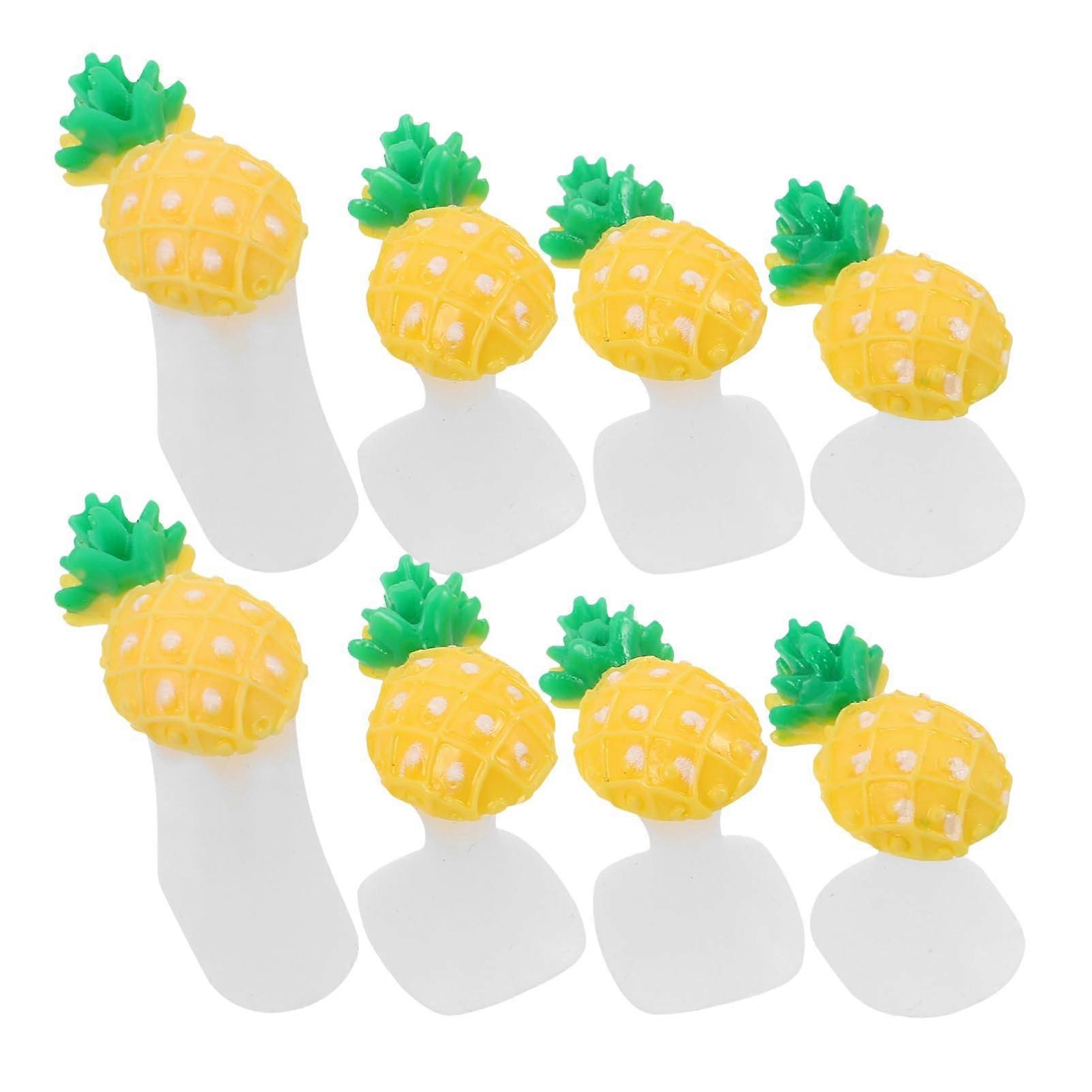 Toe Separators Silicone Pedicure Toe Spacers 8pcs NonSlip Reusable Strawberry Pineapple Design