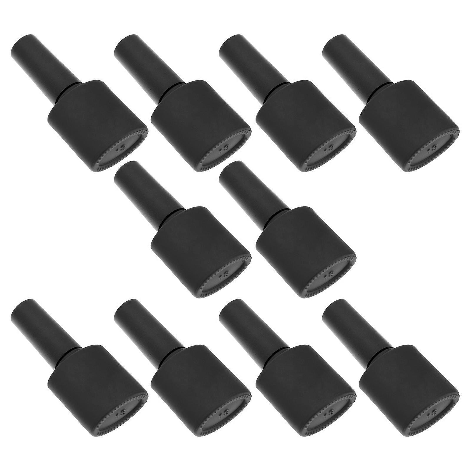 Oblate-Shape Nail Polish Bottle for Manicure with 10Pcs Storage Tools