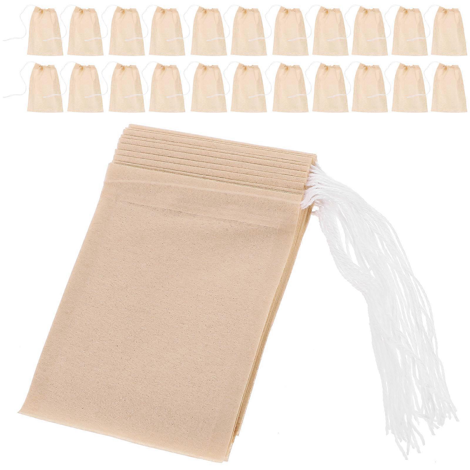 300Pcs Empty Tea Bags Drawstring Design For Herbal Tea Home Use Tea Filtering Practical