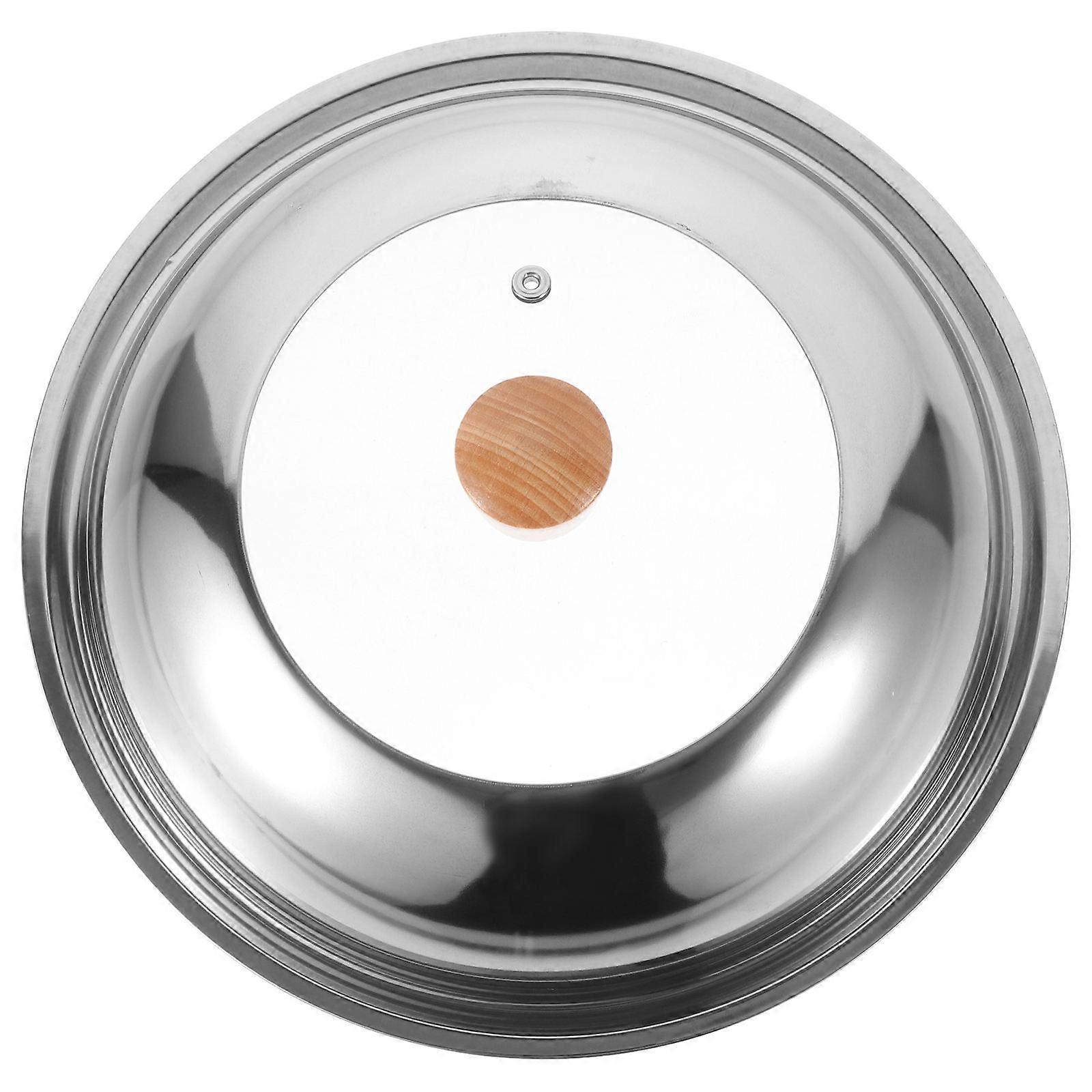 Replacement Pot Lids Glass Window Pan Lid Silver Color 1Set