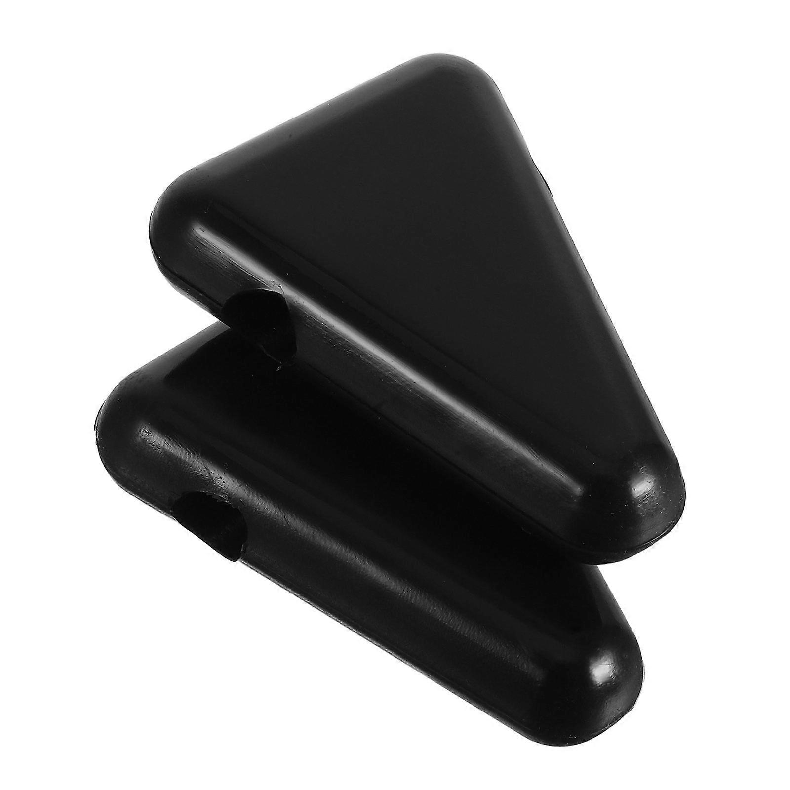 fork Silicone Triangle Mount for Music 2Pcs Secure Hold Black