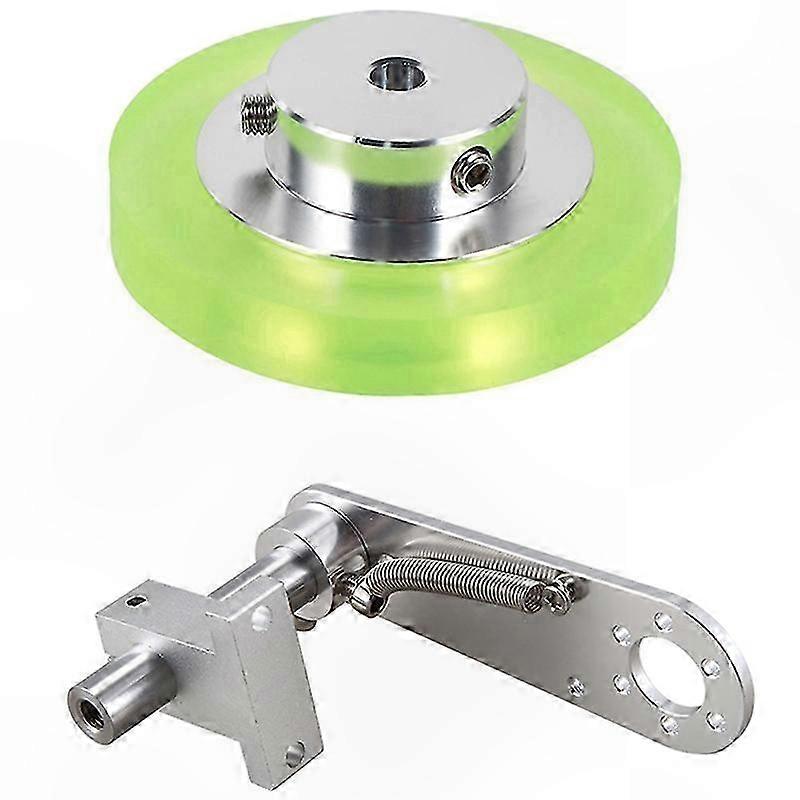 200mm Aluminum Polyurethane Industrial Encoder Wheel with 20mm Shaft