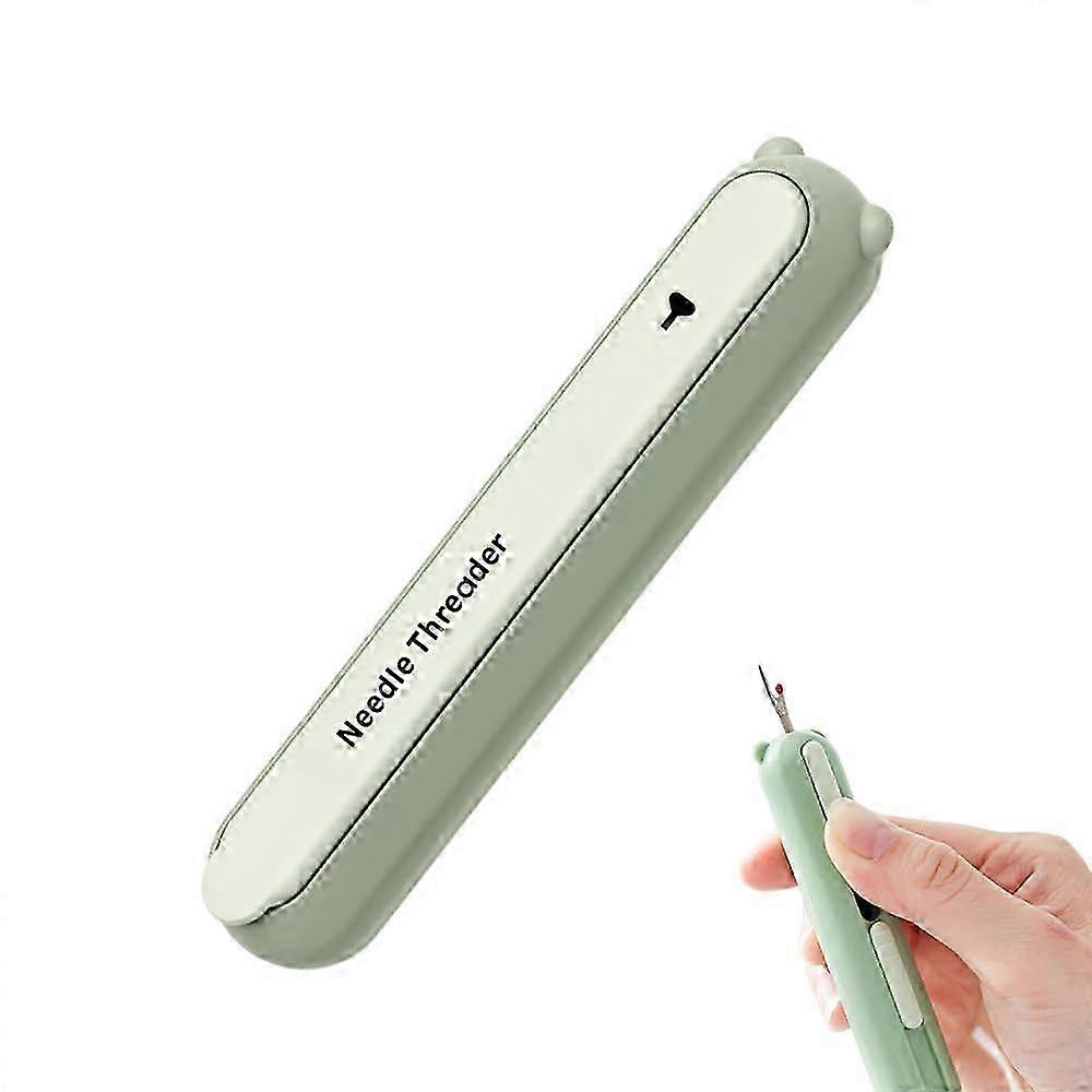 2-in-1 Needle Threader & Seam Ripper - Multi-Function Sewing Tool with Precision Grip for Quick Threading and Stitch Removal  Green