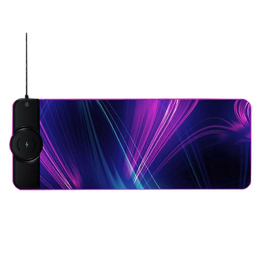 Wireless Charger Mouse Pad Large Mousepad for 2Pcs Non-Slip Keyboard Mat