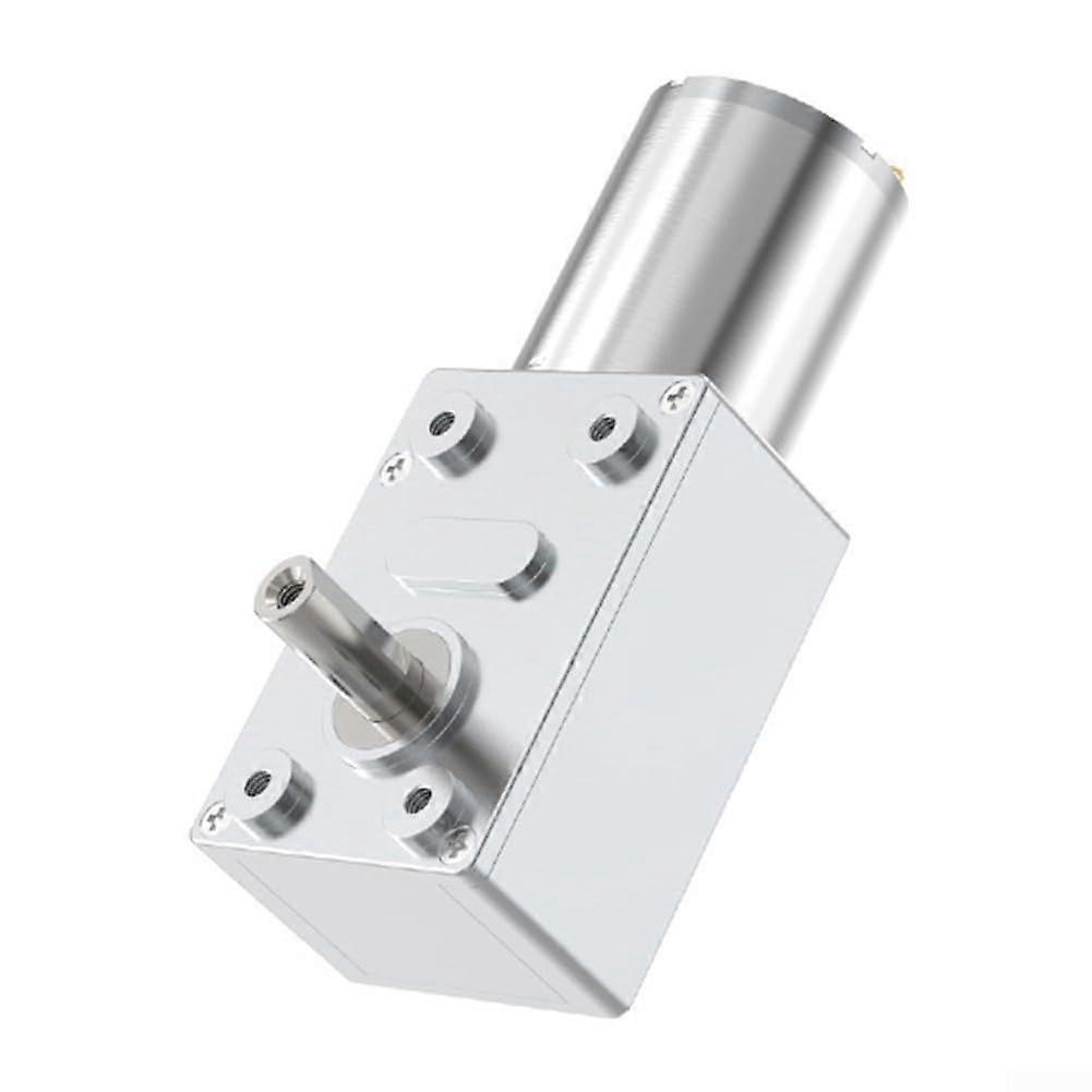 12V Worm Gear Motor  Torque SelfLocking Compact Vertical Shaft for DIY Projects