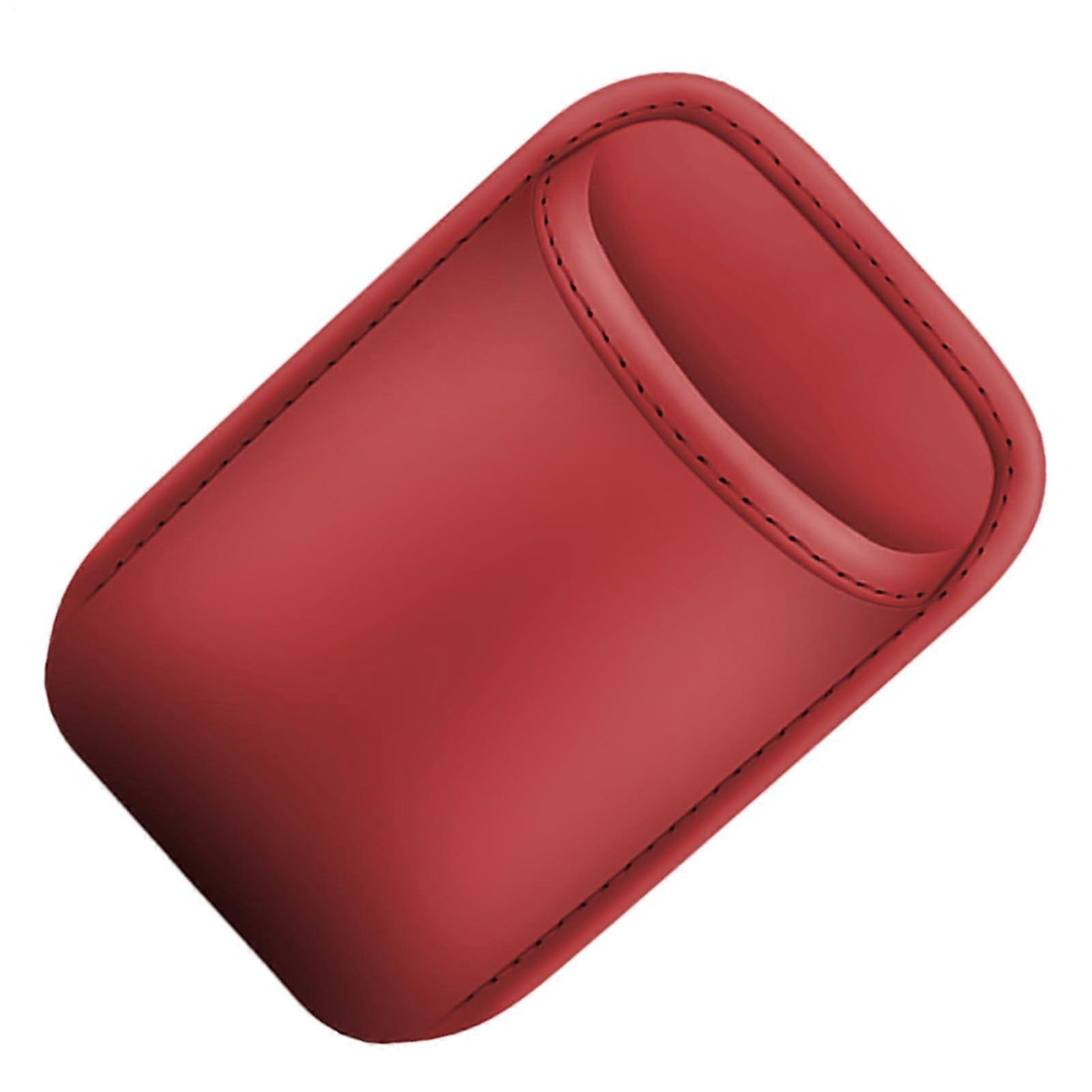 Car Cup Holder PU Leather Backseat Organizer with SpillProof AntiSlip Multi Compartments