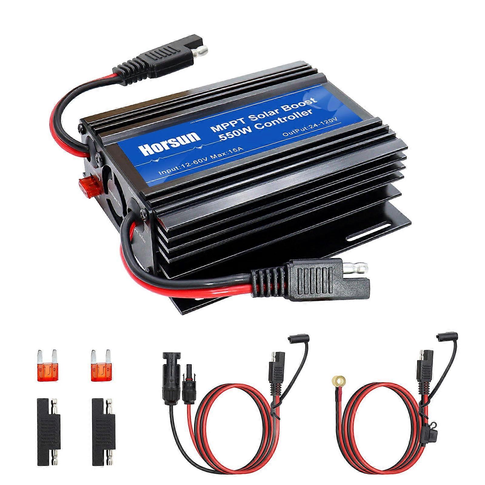 MPPT Solar Charge Controller 12A  Efficiency Boost Converter OLED Display for 24V72V Batteries Golf Cart eBike