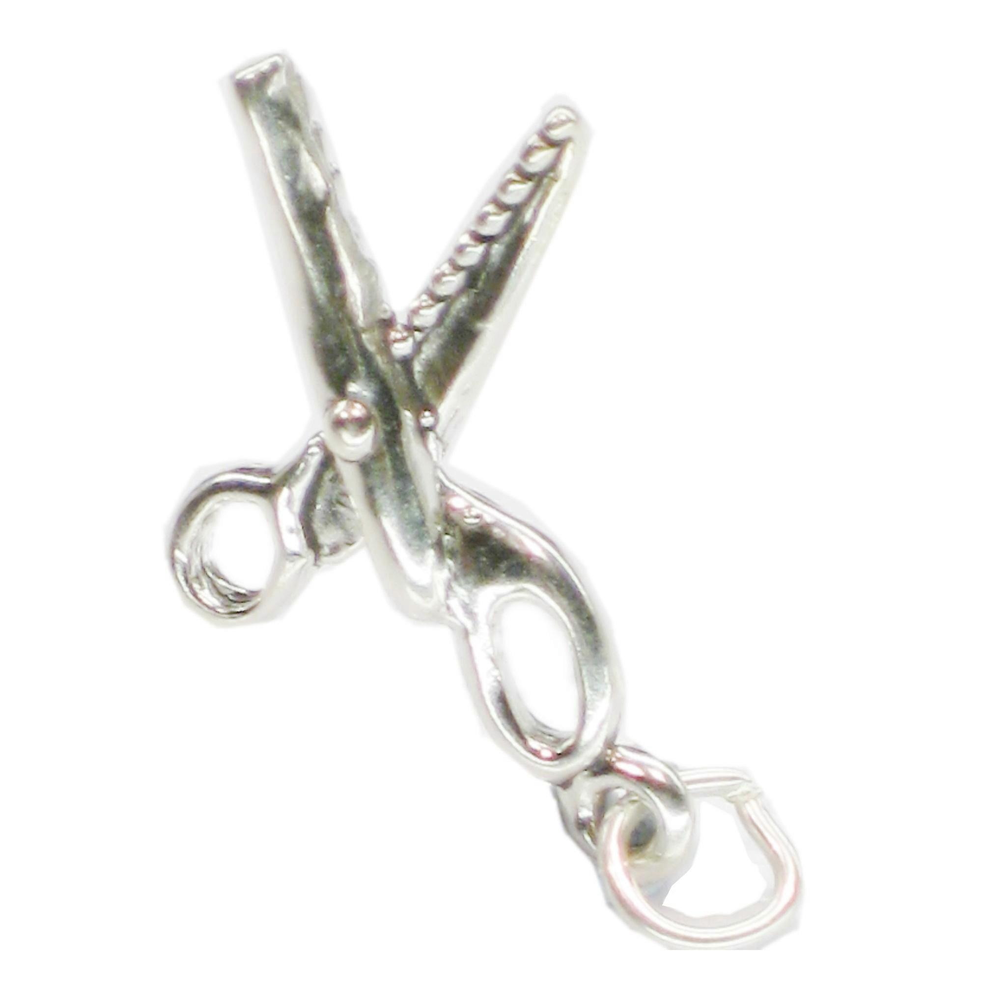 Pinking Shears sterling silver charm .925 x 1 Scissors charms