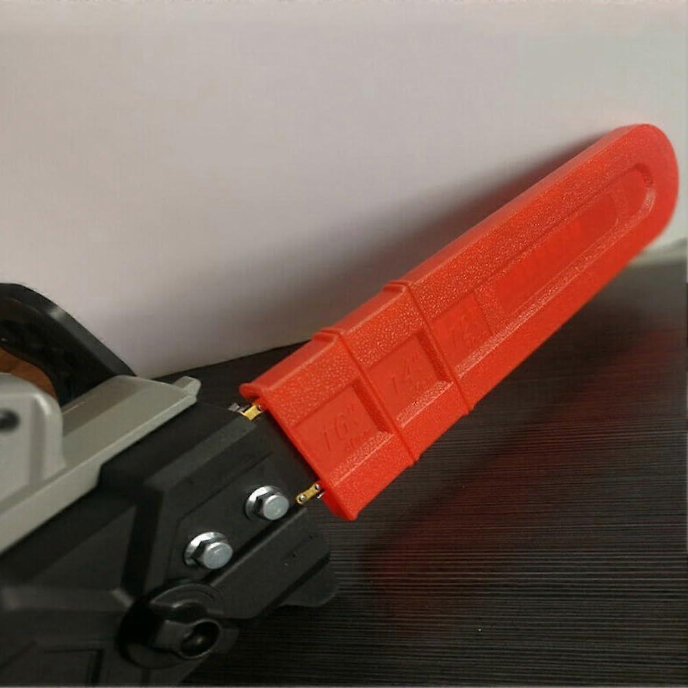 12 Inch Chainsaw Bar Cover with Secure Blade Protection, Orange Plastic Rustproof Guard