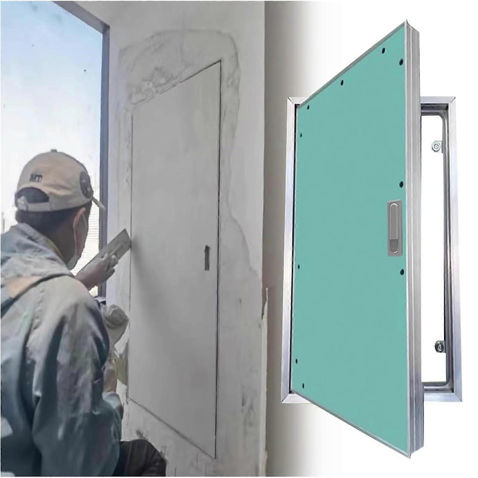 Drywall Access Panel 35x45cm Paintable Flush Mount Magnetic Lock WaterResistant Wall Access Door