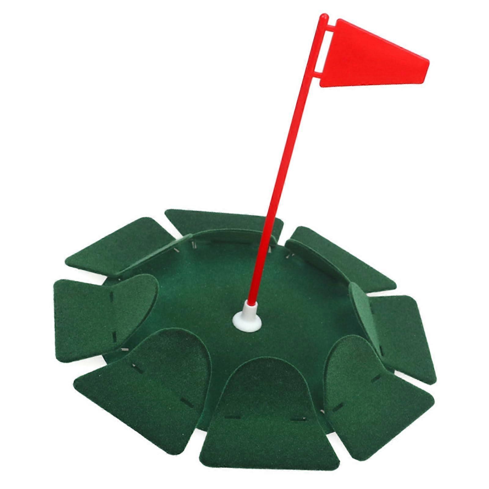 AllDirection Golf Putting Cup with Flag, Flocking Surface Indoor Outdoor Practice Hole