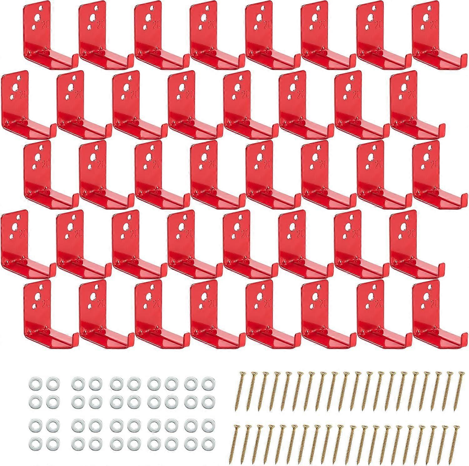 Fire Extinguisher Mount, 40 Pack Heavy Duty 3-Hole Fire Extinguisher Bracket,