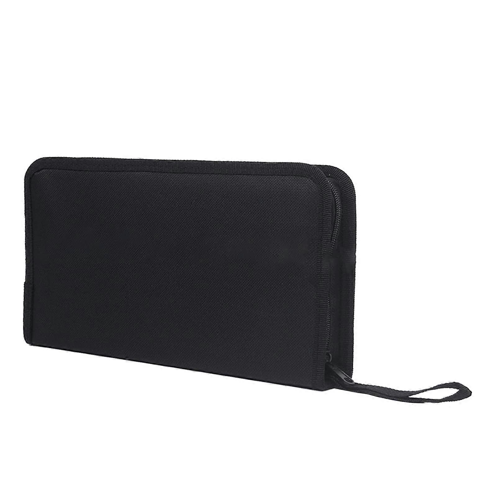 CD Storage Case 80 Disc Large Capacity ScratchResistant Fabric CD Wallet Organizer Black