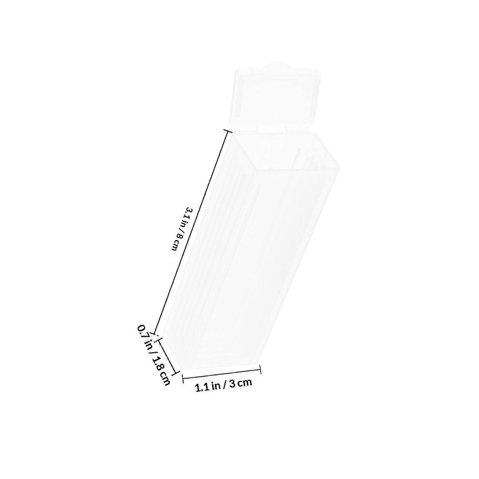 Microscope Slide Storage Box Plastic Holder for Lab Storage 10Pcs