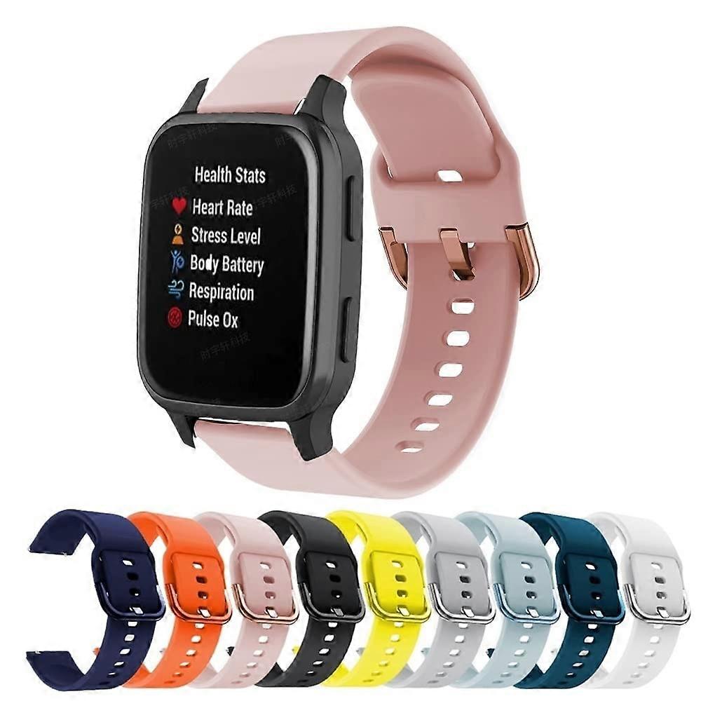 Silicone Replacement Watch Band Medium Size Quick Release Strap for Garmin Forerunner 245