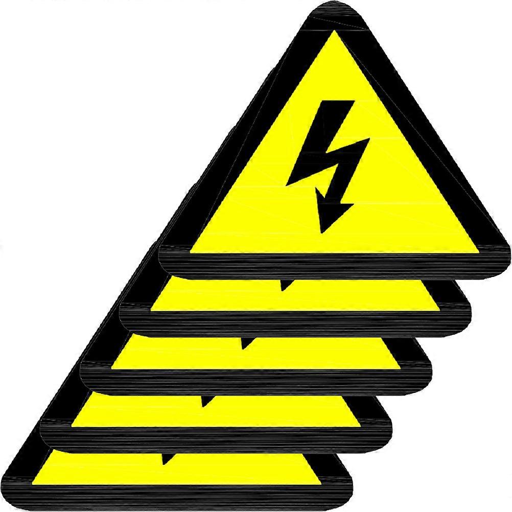Electric Shocks Label Decals for Equipment Caution with 100 Sheets Stickers
