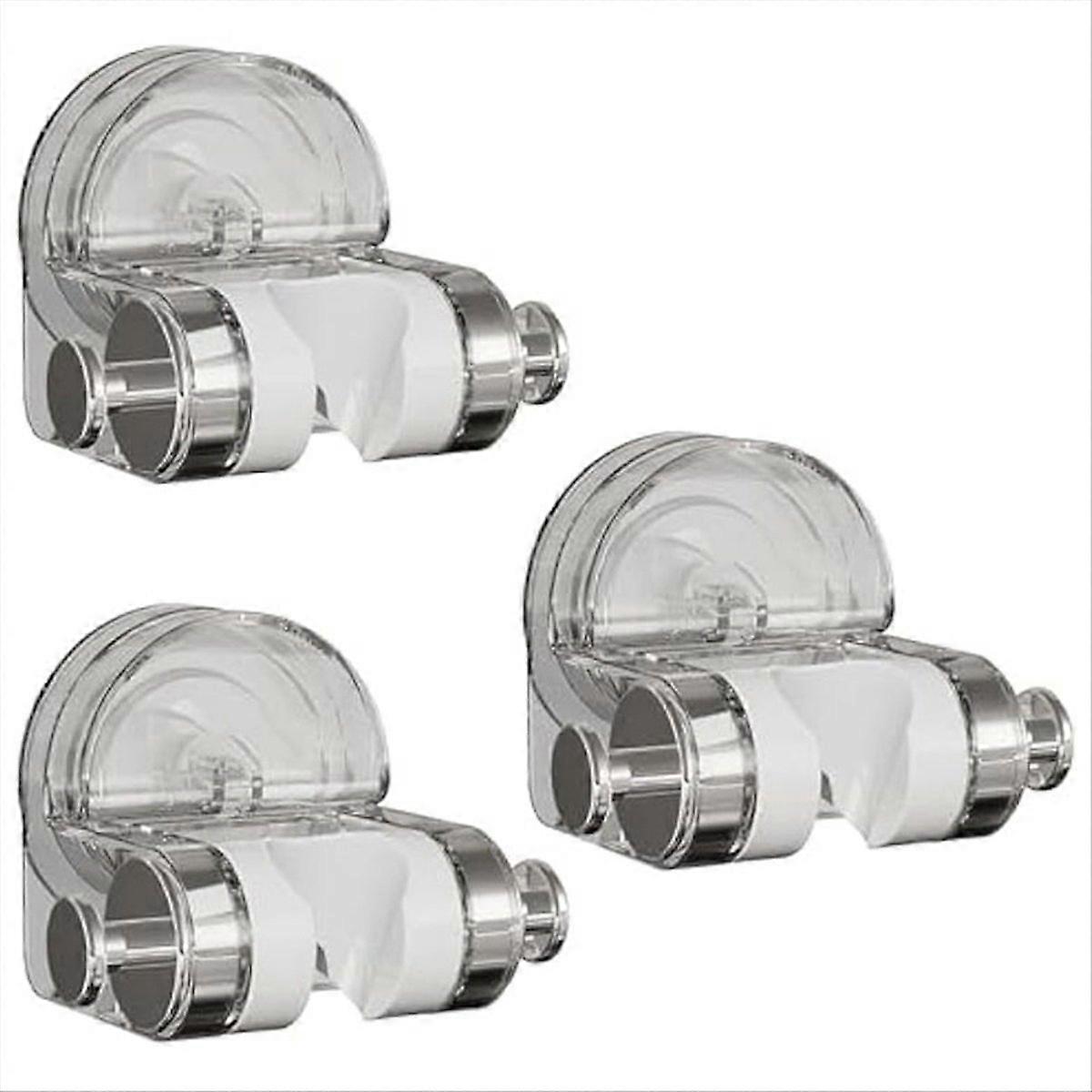 3pcs Suction Cup Shower Holder,Shower Head Holder Wall Mount,A