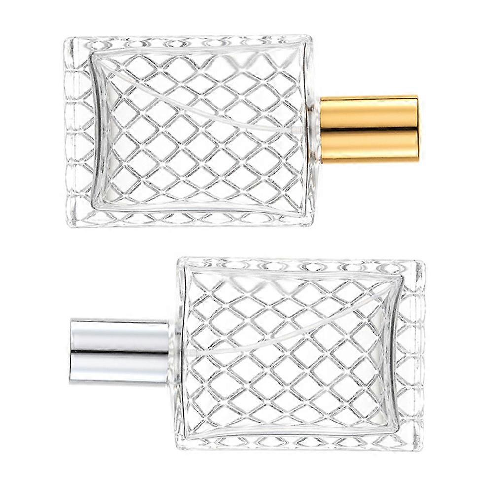 Clear Perfume Sample Bottle Glass for Essential Oil Storage 4Pcs
