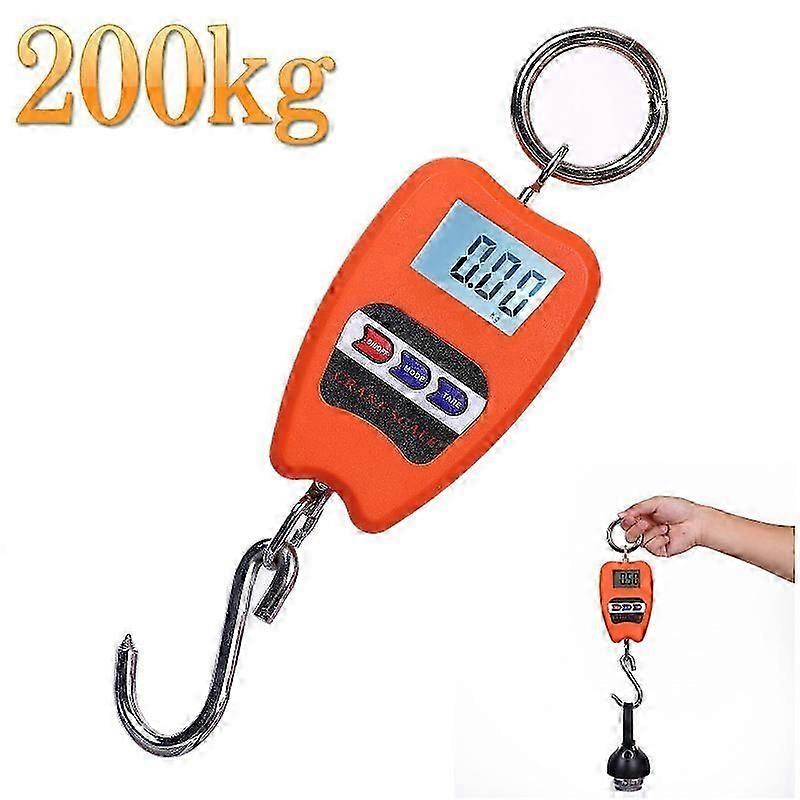 Industrial Digital Scale Spring Loaded Hook 200 kg