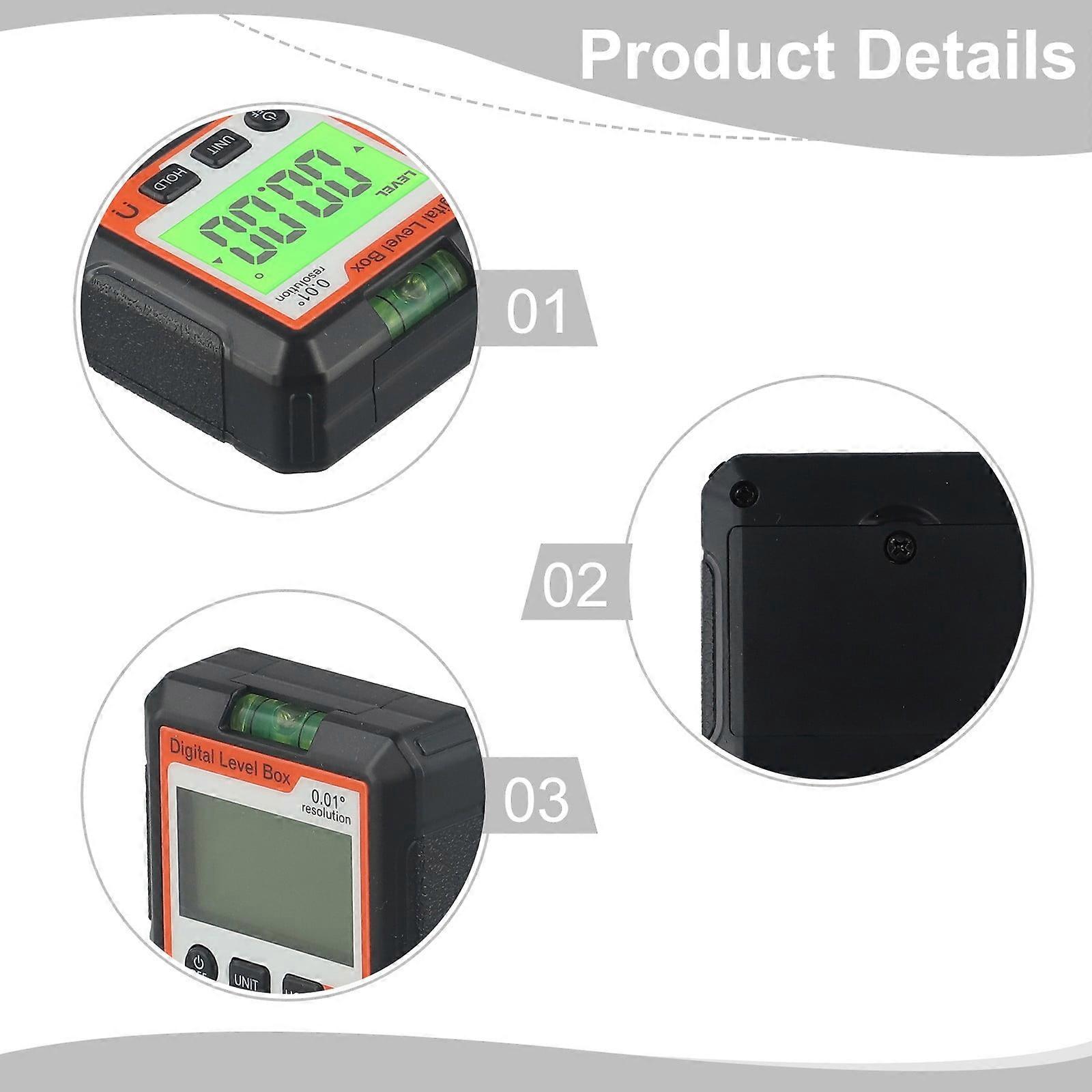 Digital Level Angle Meter Electronic Protractor Inclinometer with Magnetic Base D
