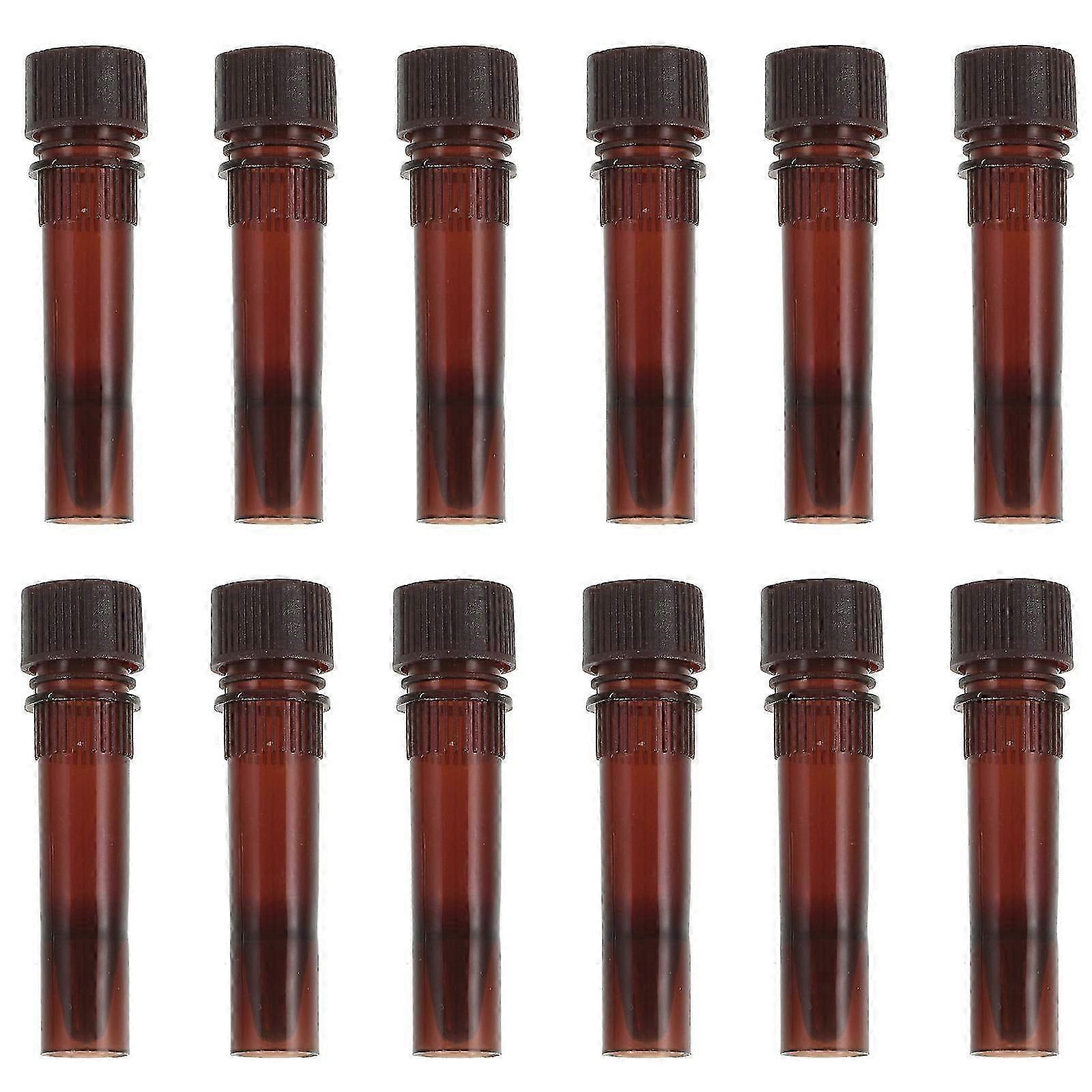 Sampling Tubes Brown Test Tubes for Scientific Experiments 20Pcs