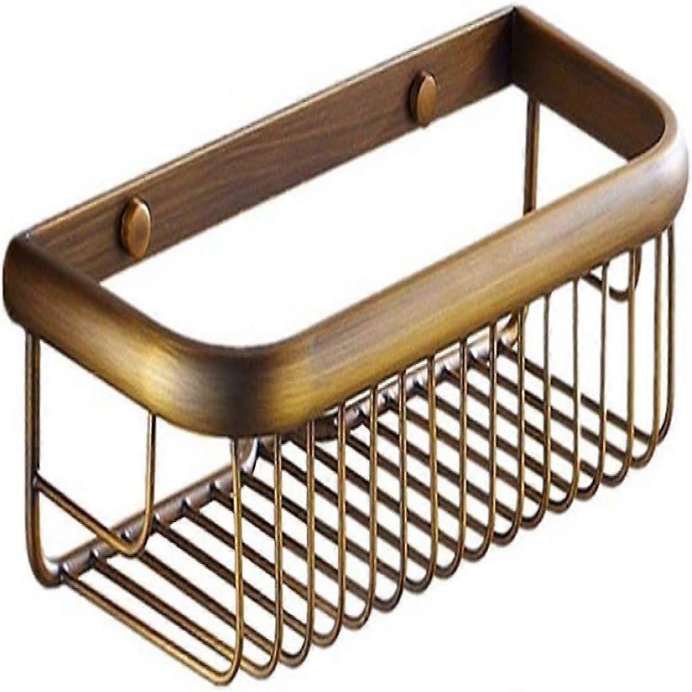 Solid Brass Bathroom Shelf, Antique Brass, Solid Brass
