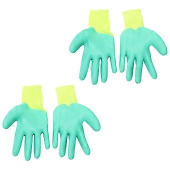 2 Paare Hamster-Schutzhandschuhe Haustier-Anti-Biss-Handschuhe Haustier-Trainingshandschuhe