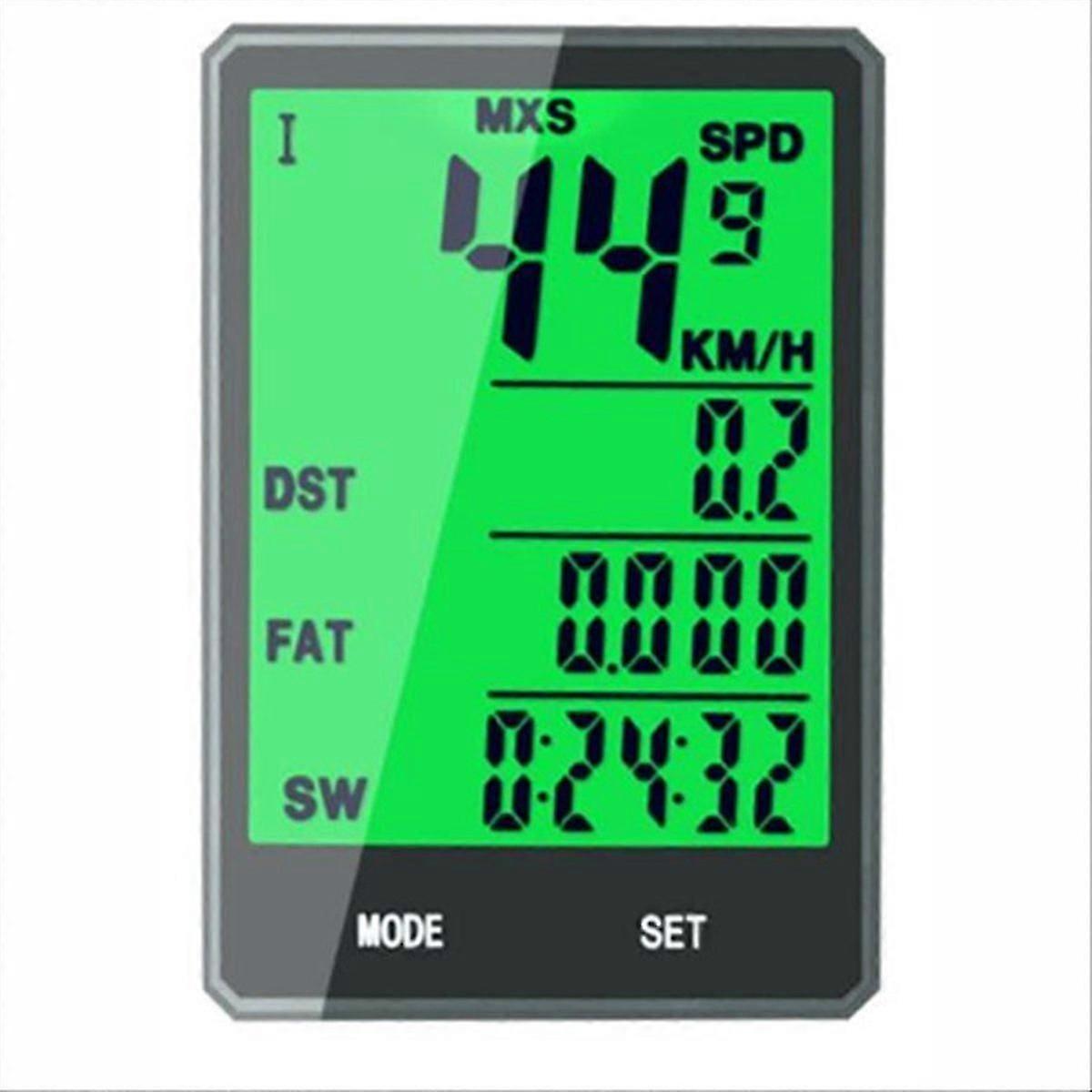 Large Screen Bicycle Computer Wireless Bike Computer SpeedometerFAST QD