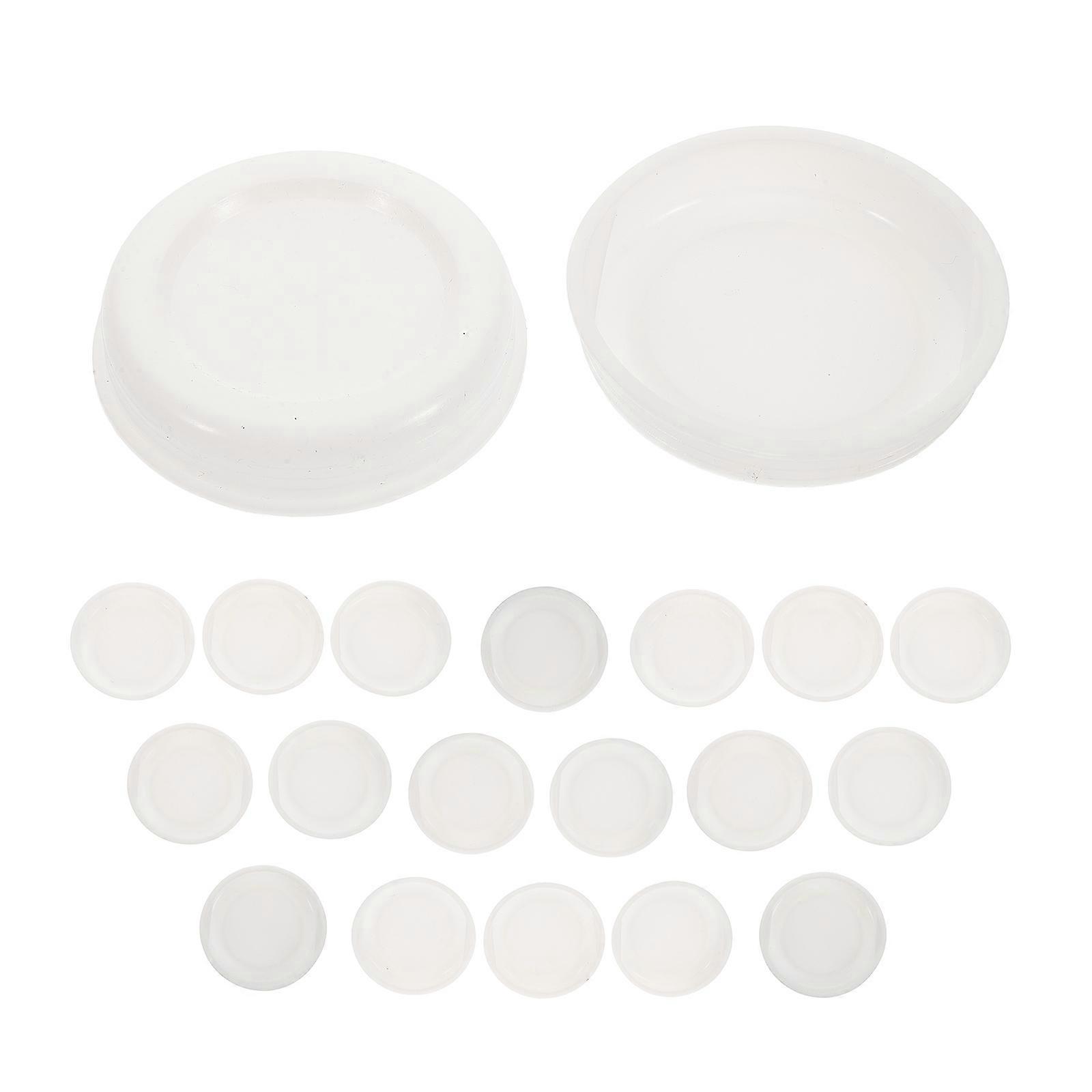 30Pcs Paper Tube Plastic Caps for Crafts Multi-Functional Use