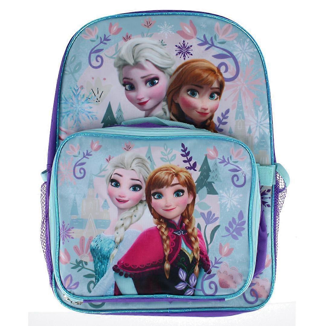 CTM Girl's Disney Frozen Elsa and Anna Backpack and Lunchbox Set