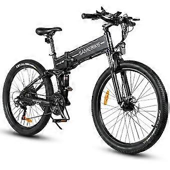 Samebike LO26-II-FT-YD black 26" Electric Bike 750W 48V 10Ah Removable Battery E-Bike CST Tyre Adult MTB
