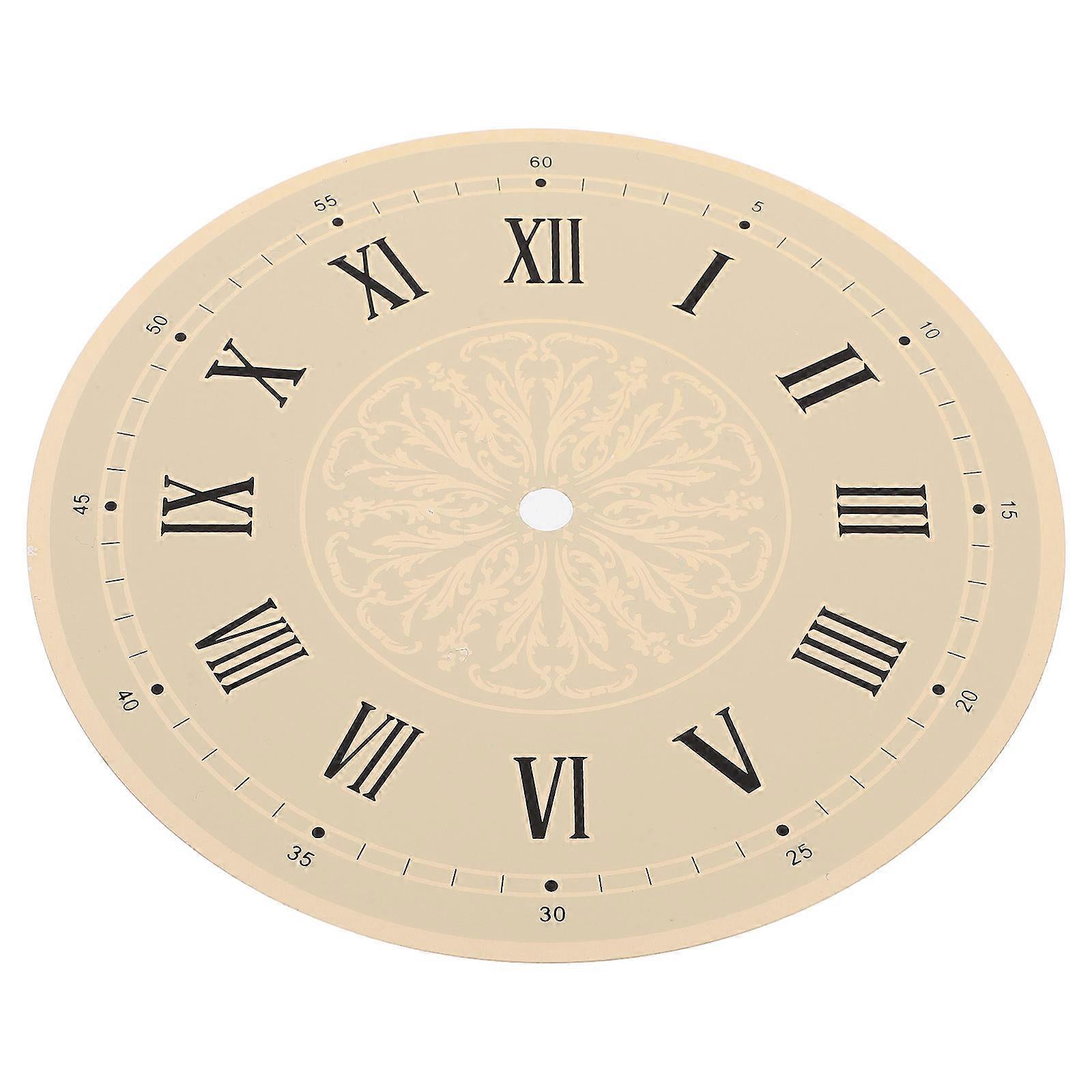 Clock Dial Plate Iron Wall Clock Dial Replacement for DIY 5Pcs Set