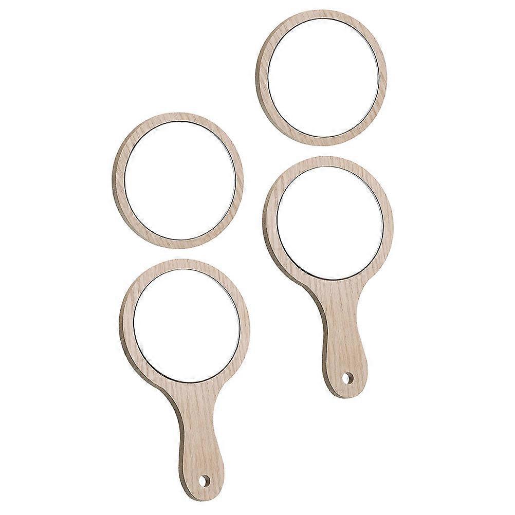 Practical Handheld Mirror for Home Use Convenient Makeup Mirror 4Pcs Set
