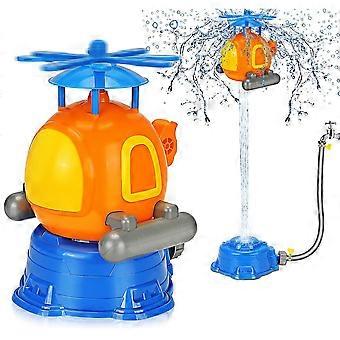 Helikopter-Wassersprinkler-Spielzeug, drehbarer und höhenverstellbarer Gartensprenger für sommerlichen Wasserspaß