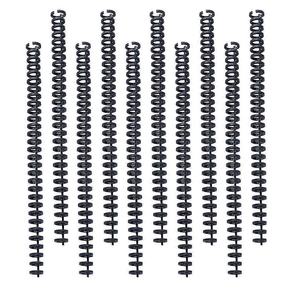 Black Spiral Notebook Coils Plastic Comb Bindings for Notebook 10Pcs Set