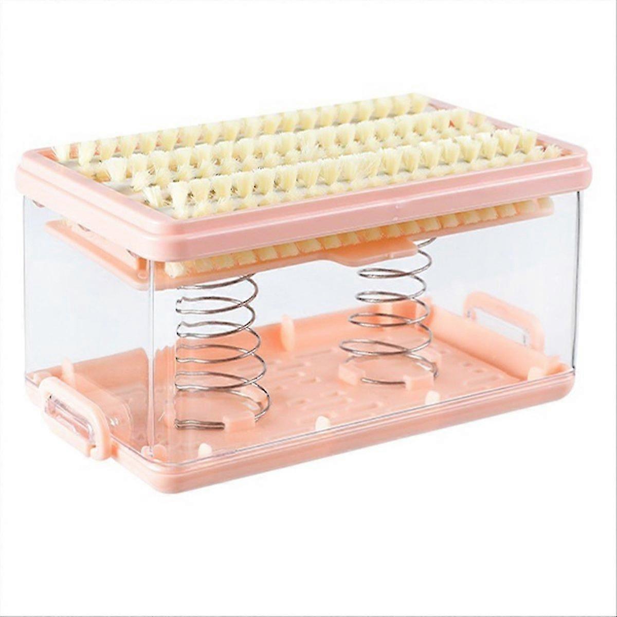 Roller Foam Soapdish Hands-Free Laundry Tool Pink